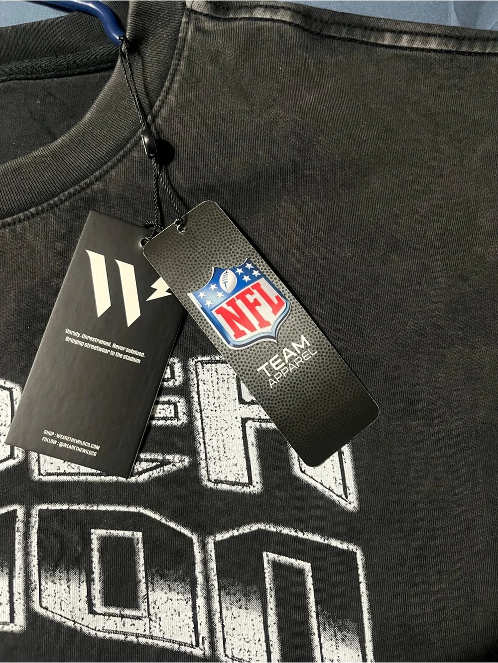 Raiders Nation Graphic Tee - Black Vintage Wash